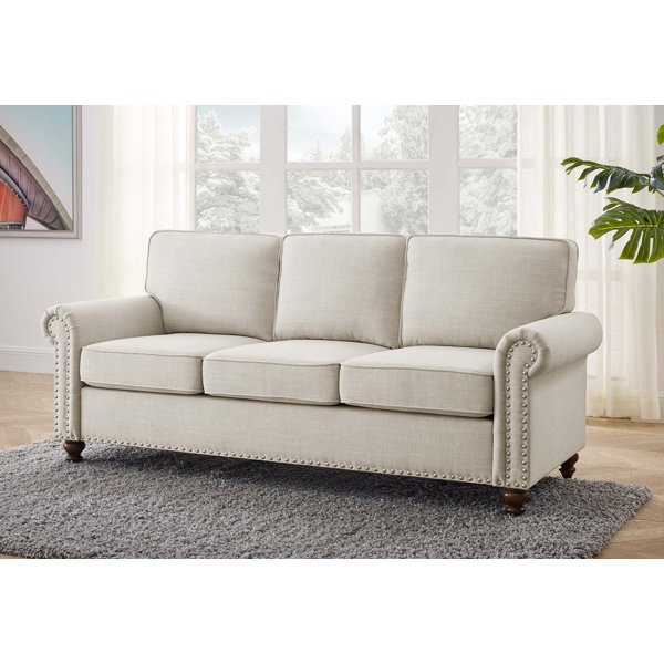 Wayfair nailhead deals sofa